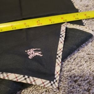 Burberry blue label cotton scarf (black)